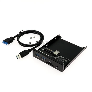 

USB3.1 TYPE C floppy drive front panel 20pin to USB3.0 built-in reader USB HUB