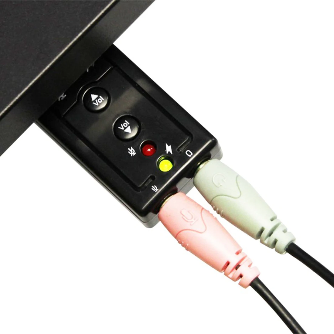 NOYOKERE Лидер продаж Внешняя USB звуковая карта 7,1 канальный 3D аудио адаптер с 3,5 мм гарнитура микрофон для ПК настольный ноутбук