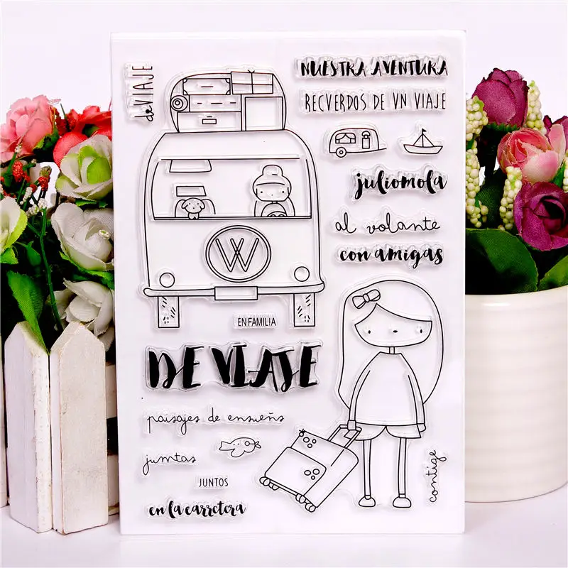 

Transparent Clear Stamps DIY Silicone Seals Scrapbooking Card Making Photo Album Decoration