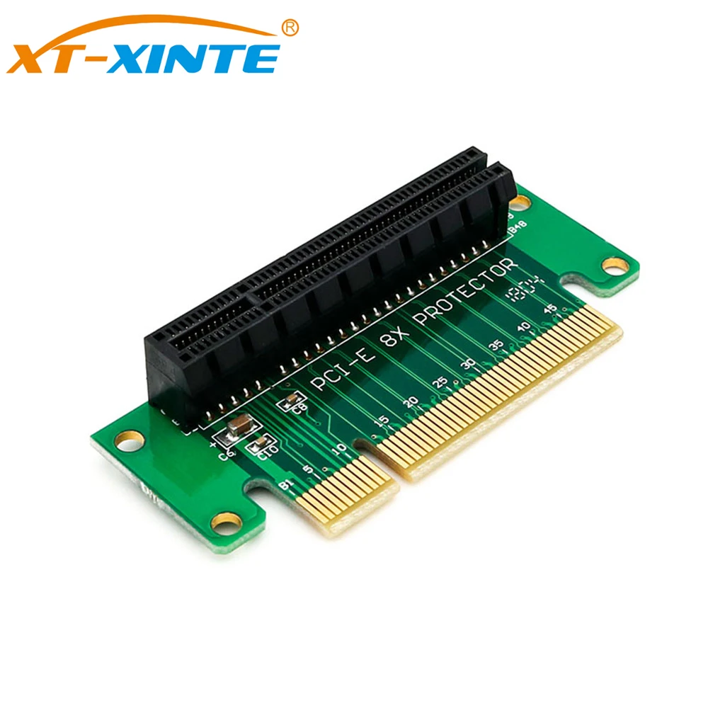 XT-XINTE PCI-Express 8x Riser Card 90 градусов с левым углом адаптера 1U высота компьютерного сервера PCIe разъем адаптера