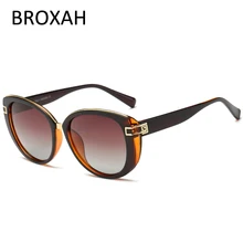 Модные солнцезащитные очки кошачий глаз женские Роскошные Брендовые женские Поляризованные солнечные очки для вождения женские очки Gafas De Sol Mujer