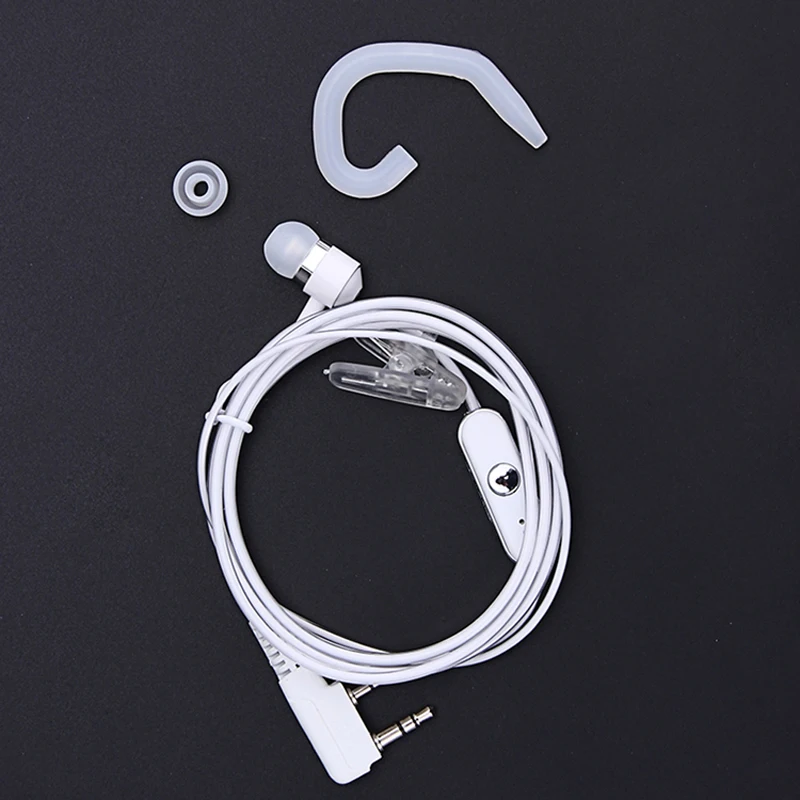 2 Pin Earphone Headphone Ear Hook Headset PTT MIC for BAOFENG KENWOOD Retevis HYT Radio Walkie Talkie Interphone (3)