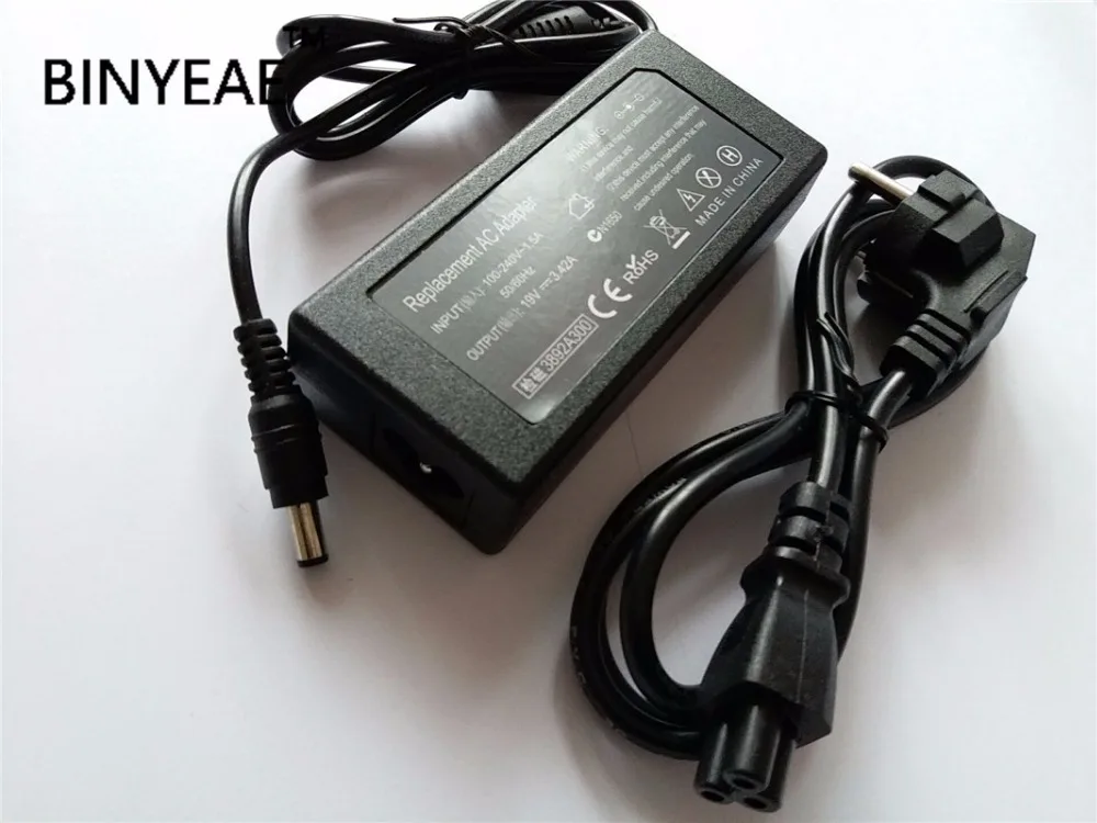 

19V 3.42A 65w AC Adapter Battery Charger With Power Cord for PACKARD BELL EasyNote TS13-HR-038UK P5WS0 LX.BWS02.003