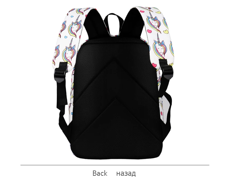 WINNER Female Backpack Cute Unicorn Love Heart Print Laptop Backpack Travel Bags Student School Backpack Teenagers 2019 (5)