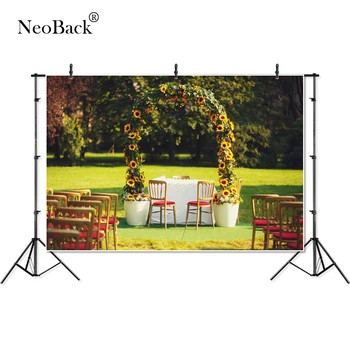 

NeoBack Photography backdrops wedding party Garden View Wedding Ceremony Theme love Bridal shower banner photo studio P4354