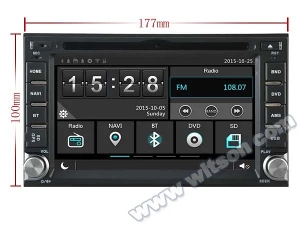 Top WITSON CAR DVD GPS for HYUNDAI SONATA/ELANTRA car audio player with bluetooth car stereo navigation gps support DVR/Wifi 4