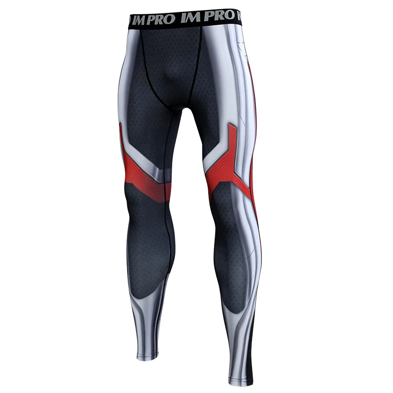 

Avengers 4 Endgame Quantum War 3D Printed Pattern Compression Tights Pants Men 2019 Sweatpants Skinny Leggings Trousers Male
