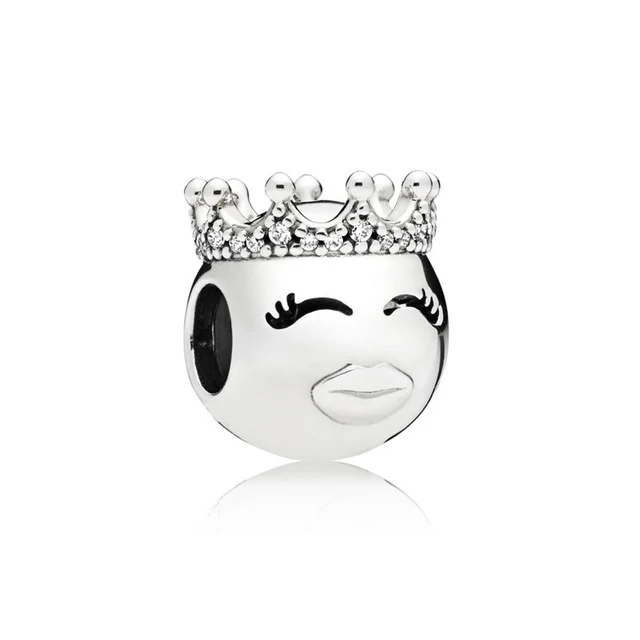 

Fanier 797143cz Princess Emoticon 100% 925 Sterling Silver Charm Bracelet Free Jewels Original Women