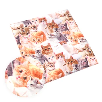 

David accessories 50*145CM cat patchwork Polyester cotton fabric for Tissue Kids Bedding textile for Sewing Tilda Doll,44600