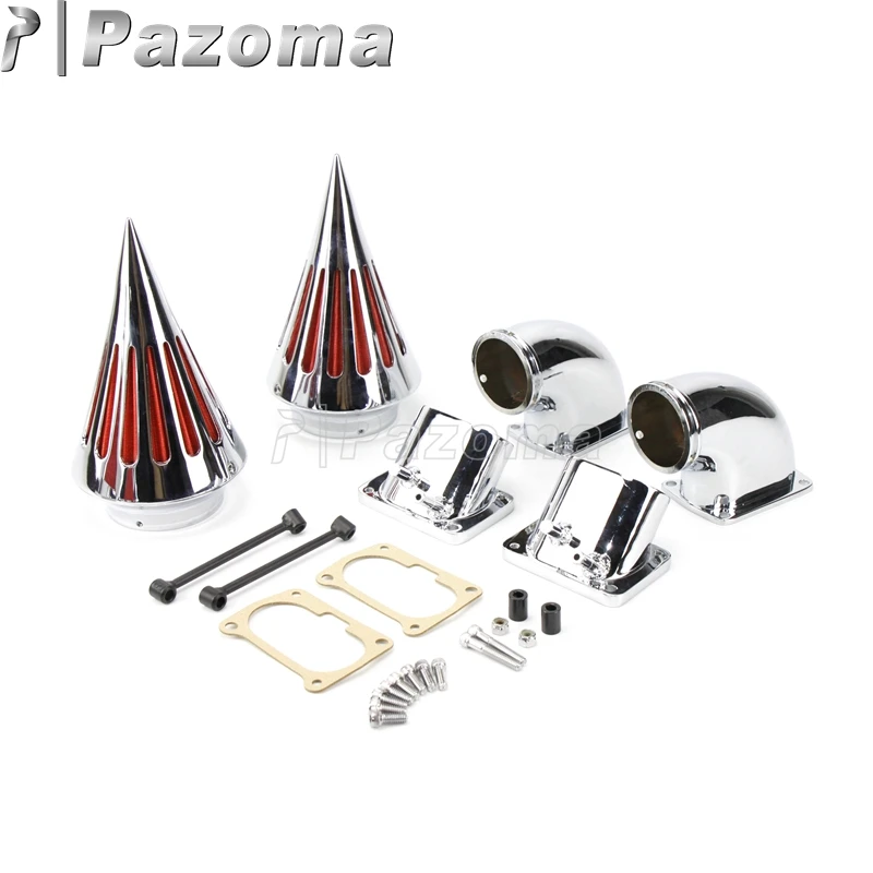 

New Motorcycle Aluminum Cone Spike Air Cleaner Motorbike Dual Spike Air Intake Filter Kit For Suzuki Boulevard M109 (All Years)