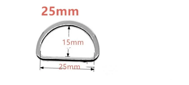 50 шт. 0,8 ''/1/1-3/16'' 1. 6 ''2. 2'' 2. 76 ''в металлическом сплаве d-образная Пряжка d-образное кольцо полукруглая Кнопка лямки мешок