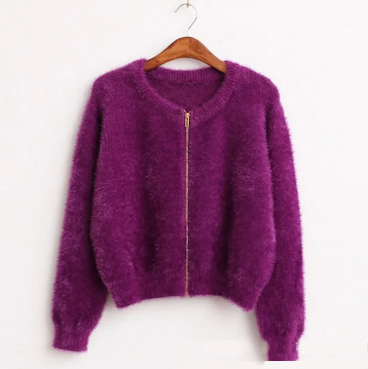 Autumn spring zipper Sweater Cardigan feminino Female