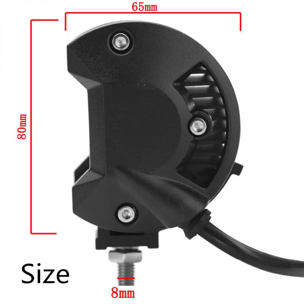 Conduziu a Barra de Luz do Trabalho do Carro Polegada Carro 12 v 24 Auto Pickup Suv Utv Caminhão Atv Barco Ute Offroad Worklight Condução Nevoeiro Lâmpada 60 w 6.5 4 barra de luz do trabalho do carro