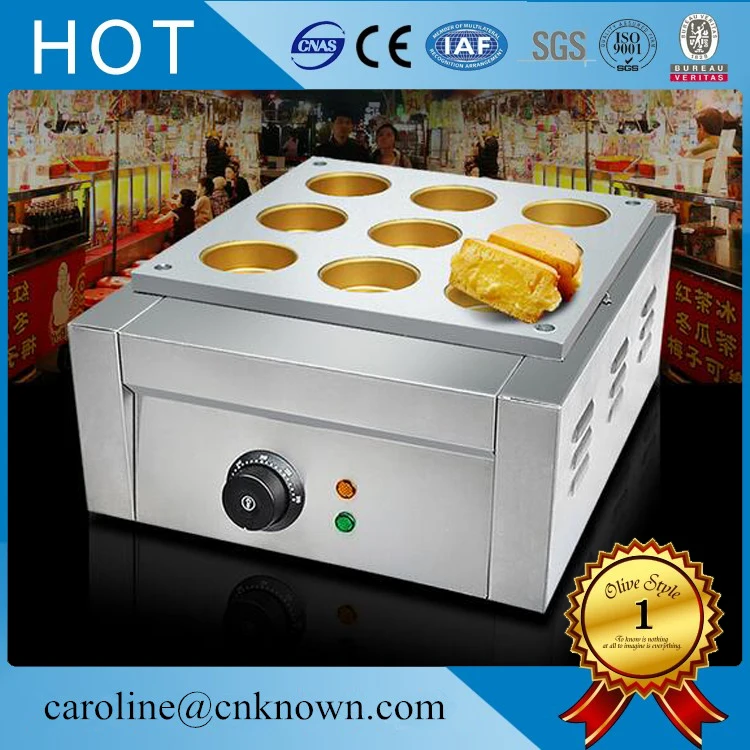 

Commercial Use Electric 9pcs Japanese Dorayaki Red Bean Cake Maker Baker Machine