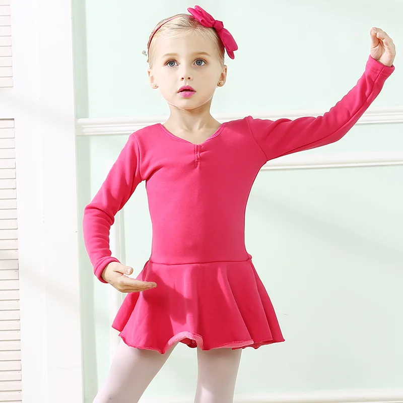 Buy New Children Dance Clothing Long Sleeves Velvet