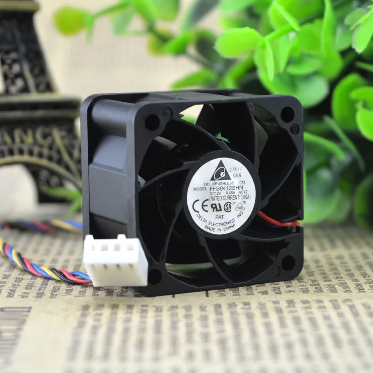 Delta FFB0412SHN 4028 40x40x28 мм 4 см DC 12V с трапециевидным силуэтом и ШИМ или 3 линии инвертор