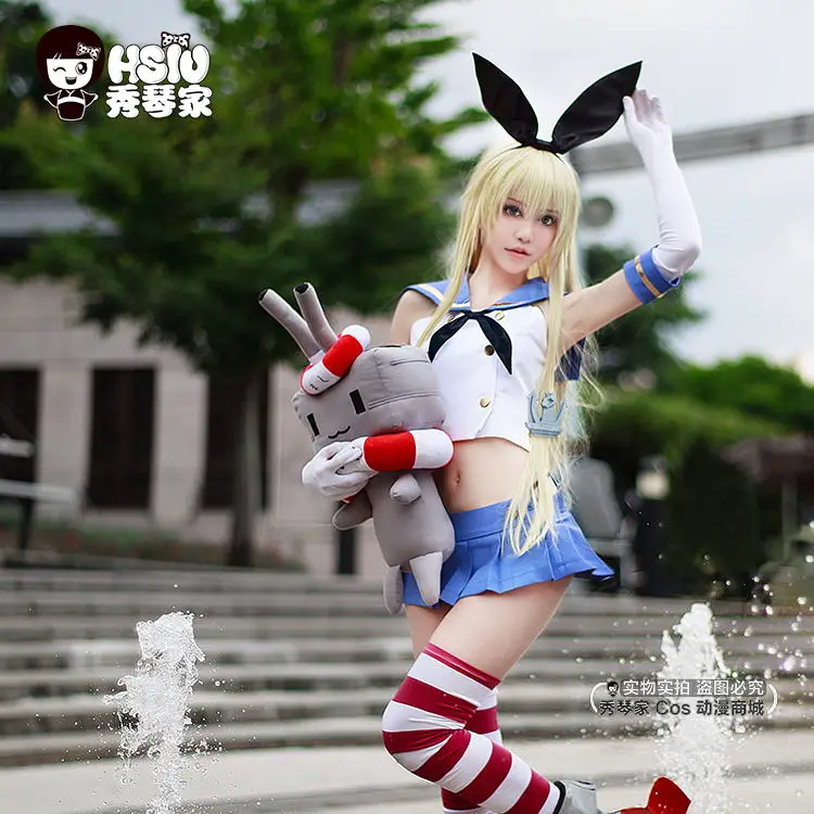 HSIU Shimakaze, парик для косплея, коллекция Kantai, косплей, парики, костюмы на Хэллоуин, волосы,, новинка, высокое качество