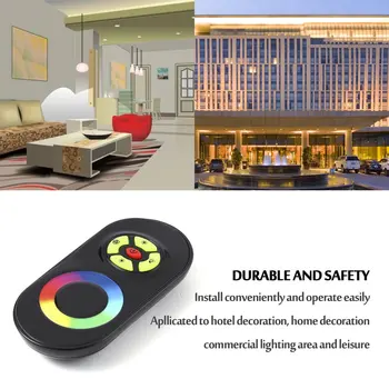 

RF Wireless Touch Panel Remote Controller For RGB LED Strip Light DC 12V/24V Wall-mounted Touch Panel remote RF dimmer