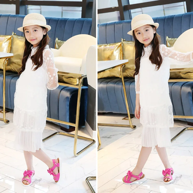 Hot Selling 1 Pair Sandals Bowknot Flat Princess Shoes Fashion for Childern Girls Summer Beach