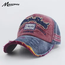 1969 хлопковая шапка Кепка для женщин и мужчин бейсболки кепки письмо шапка с вышивкой Snapback кепки s хлопок регулируемые Gorras грузовые шапки кости