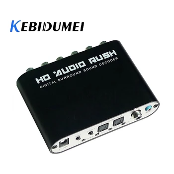 

kebidumei SPDIF Coaxial to 5.1/2.1 Channel AC3 Audio Decoder Gear Surround Sound Rush for PS3 STB DVD player HD player Xbox 360