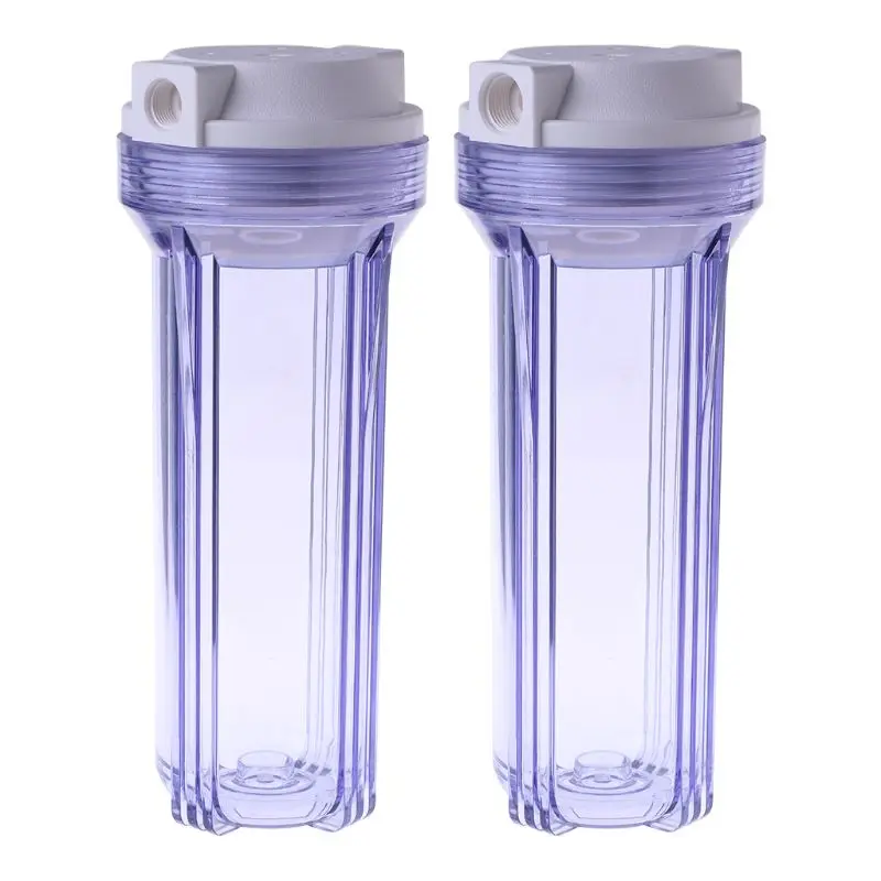 

2 types Transparent Water Purifier Filter Bottle 4/2 Point Interface Clear Filtration