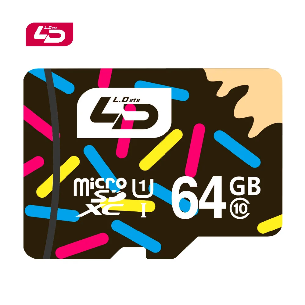 LD Micro SD карта 64 Гб класс 10 высокая скорость чтения и записи UHS 1 флэш память Microsd для