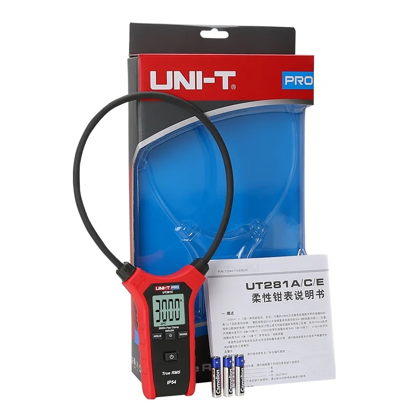

HOT UNI-T UT281C True RMS AC 0.01- 3000A Flexible Clamp Ammeter, Multipurpose Table Backlight / Auto Power Off