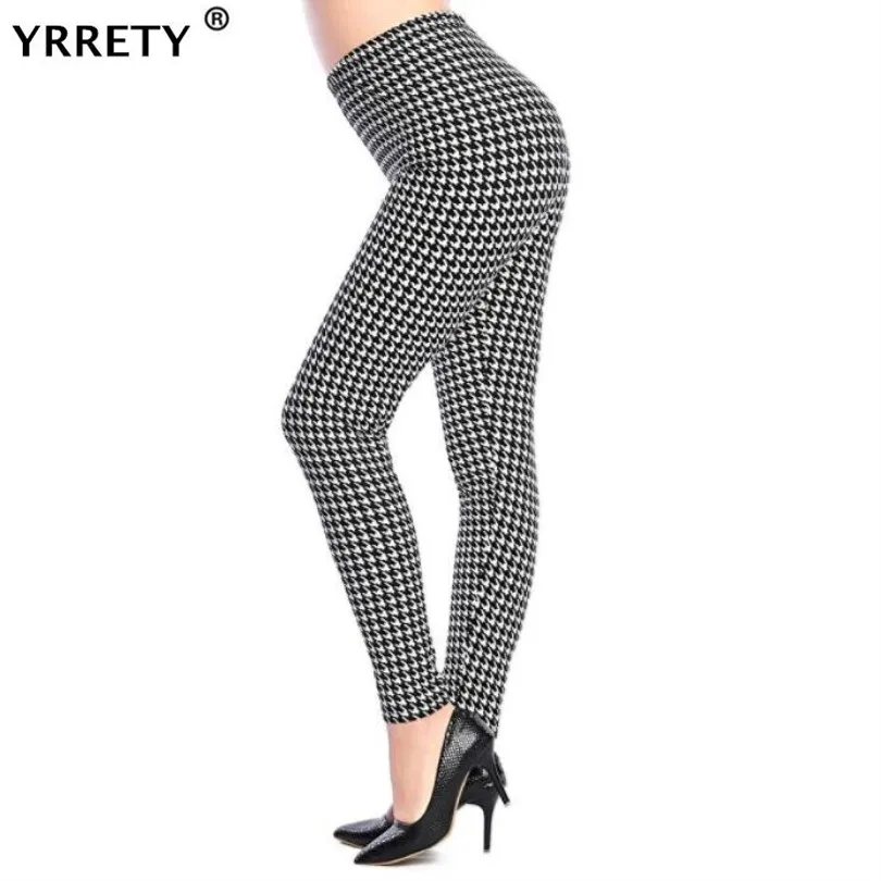 

YRRETY Graffiti Leggings Floral Patterned Print Leggins For Women Leggings Houndstooth Sale Elastic Design Vintage Leggins 2020