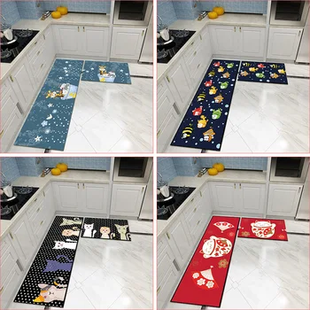 

Doormat Non-Slip Kitchen Living Room Carpet/Bath Mat Home Entrance Floor Mat Hallway Area Rugs Kitchen Mat Home 14 Style