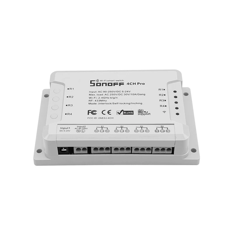 Sonoff 4CH R2 PRO Smart Switch 4 канала 433 МГц Wifi Пульт дистанционного управления умные модули автоматизации бытовая техника с Alexa Google Home