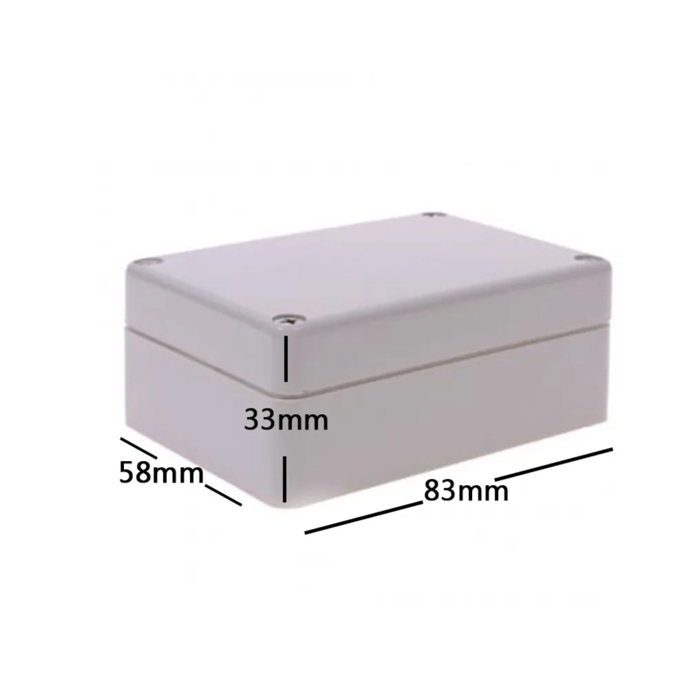 

1PC Durable 83x58x33mm Clear Cover Electronic Plastic Box Waterproof Electrical Junction Case For Electronic Projects Box #64195