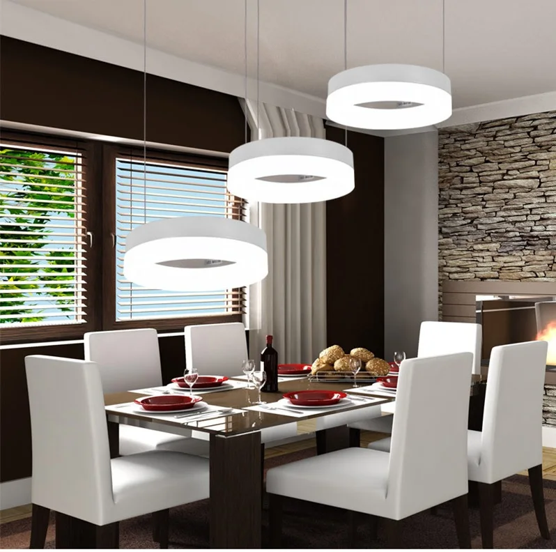 free modern led pendant lights for dining room living room acrylic aluminum circle rings led pendant - Modern Light Fixtures Dining Room free modern led pendant lights for dining room living room acrylic aluminum circle rings led pendant - Modern Light Fixtures Dining Room