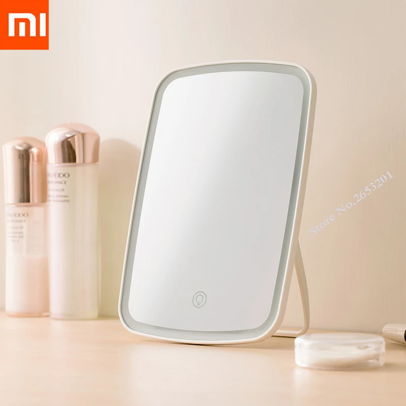 

xiaomi Mijia Makeup mirror led light portable folding light mirror dormitory home desktop portable mirror Smart For Girl/lady
