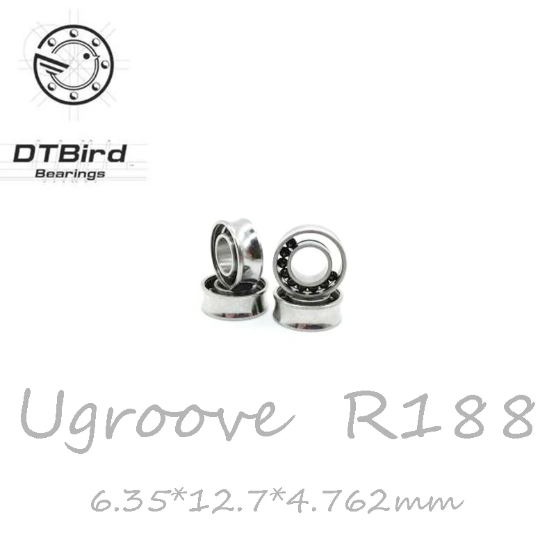

Free shipping 1pcs ugroove r188 bearings 6.35*12.7*4.762mm ur188 hybird 9 balls miniature ball bearings FOR YOYO HAND SPINNER