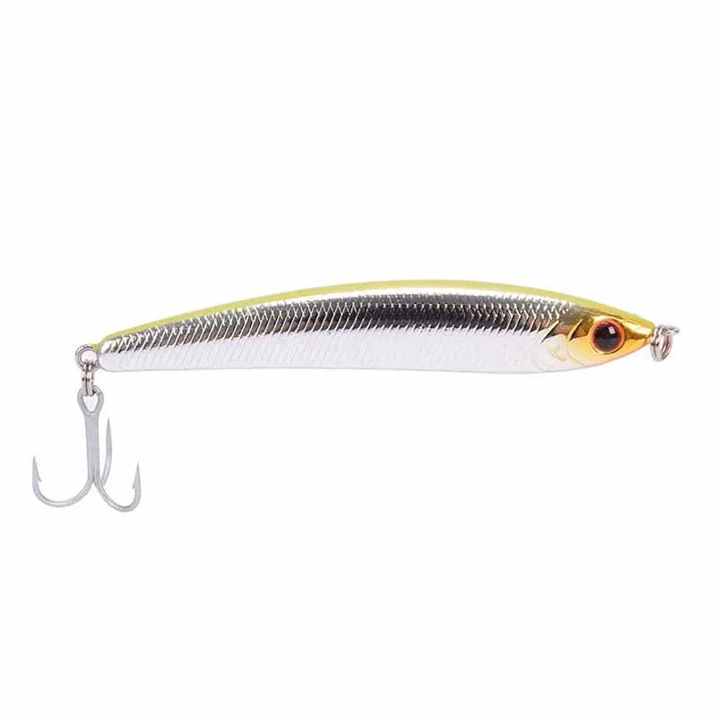 

Fishing Lure 1PC Metal Hard Bait VMC Hook Carp Fishing Bait Fishing 13.5g 80mm 3.15in Sinking Pencil Lure