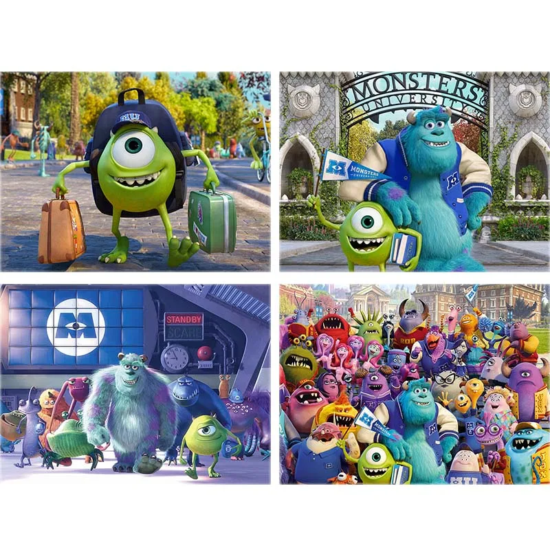 

Cartoon Diamond Painting Monster Full Drill 5d Diy Diamond Embroidery Partner School Cross-stitch Rhinestone Home Decor Gift A32