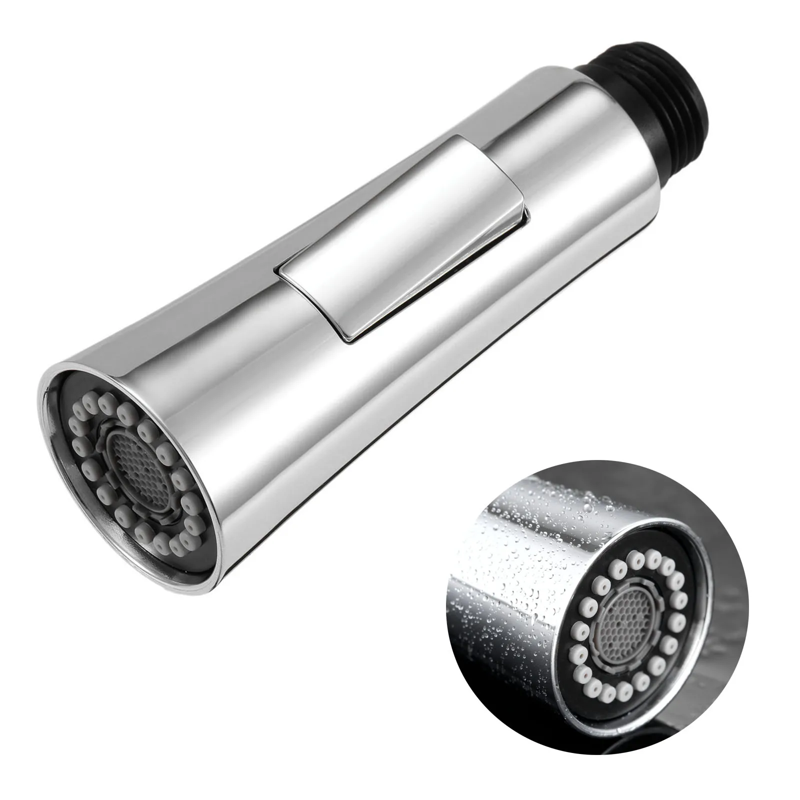 1Pc Kitchen Pull Out Faucet Sprayer Plating Nozzle Water Saving Bathroom Basin Sink Shower Spray Head Water Tap Faucet Filter