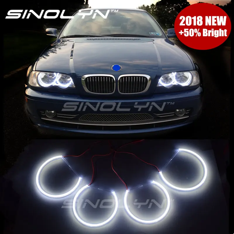 Ангельские глазки монолитный блок светодиодов Halo Кольца для BMW E46 1999 2005
