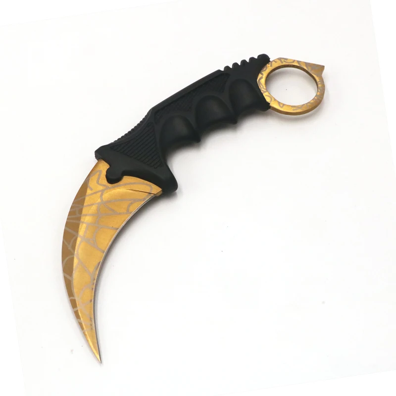 1pcs Коготь шеи нож с оболочкой охотничий как в CS Go выживания тактический Открытый Кемпинг стилет мачете обороны ручка нож маркировка ручной инструмент - Цвет: 1pcs