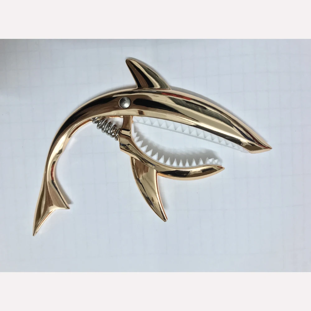Tiburón Guitar Capo aleación de Zinc Universal Quick Change Clamp para acústica clásica Guitarra eléctrica instrumentos musicales Accesorios