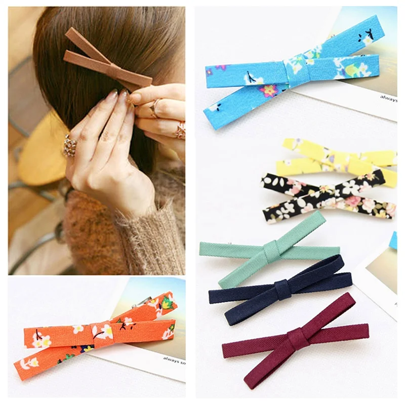 

Best 1Pcs Hairpins Vintage Bow Solid Barrettes Big Bowknot Hair New