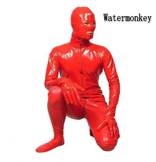 Бренд Watermonkey, косплей, костюмы на Хэллоуин, ПВХ кожа, полный боди, открытые глаза, рот, мужские wo, мужские, детские колготки