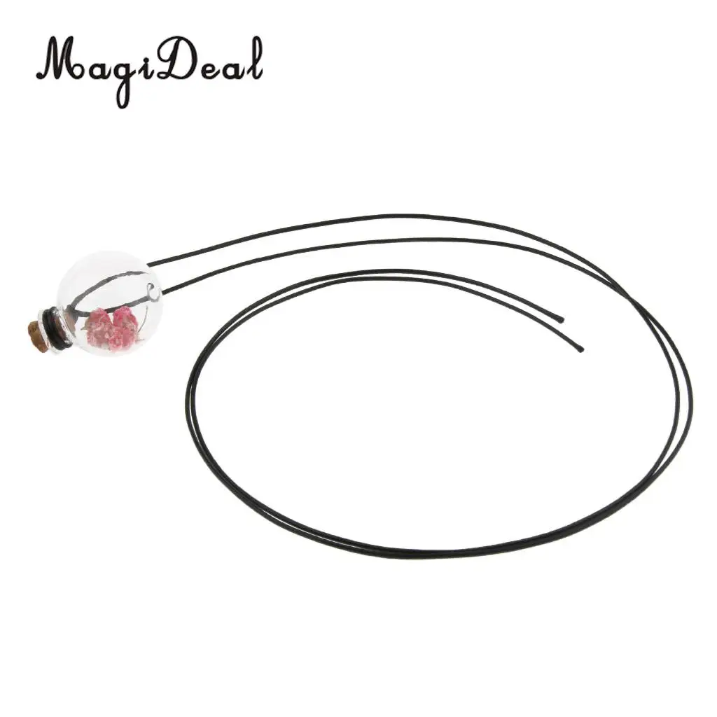 5ML Glass Aromatherapy Bottle Pendant Essential Oil Diffuser Vials for Car or Home