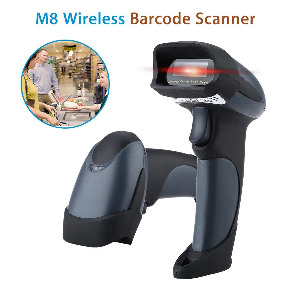 

Blueskysea M8 Handheld Wireless 2D Barcode Scanner Reader Smart Bar Code Image Scanning USB For Windows