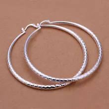 Горячая Распродажа! ювелирные изделия посеребренные серьги, модные ювелирные изделия посеребренные ювелирные изделия призматический разрез серьги SMTE290