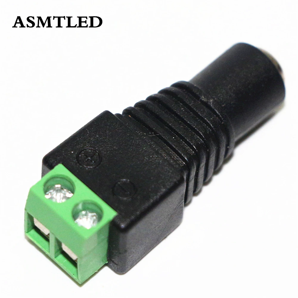 

ASMTLED 5Pcs/Lot High Quality 2.1 x 5.5mm DC Female Jack Power Adapter Connector Plug for LED Strip light and CCTV DVR Camera