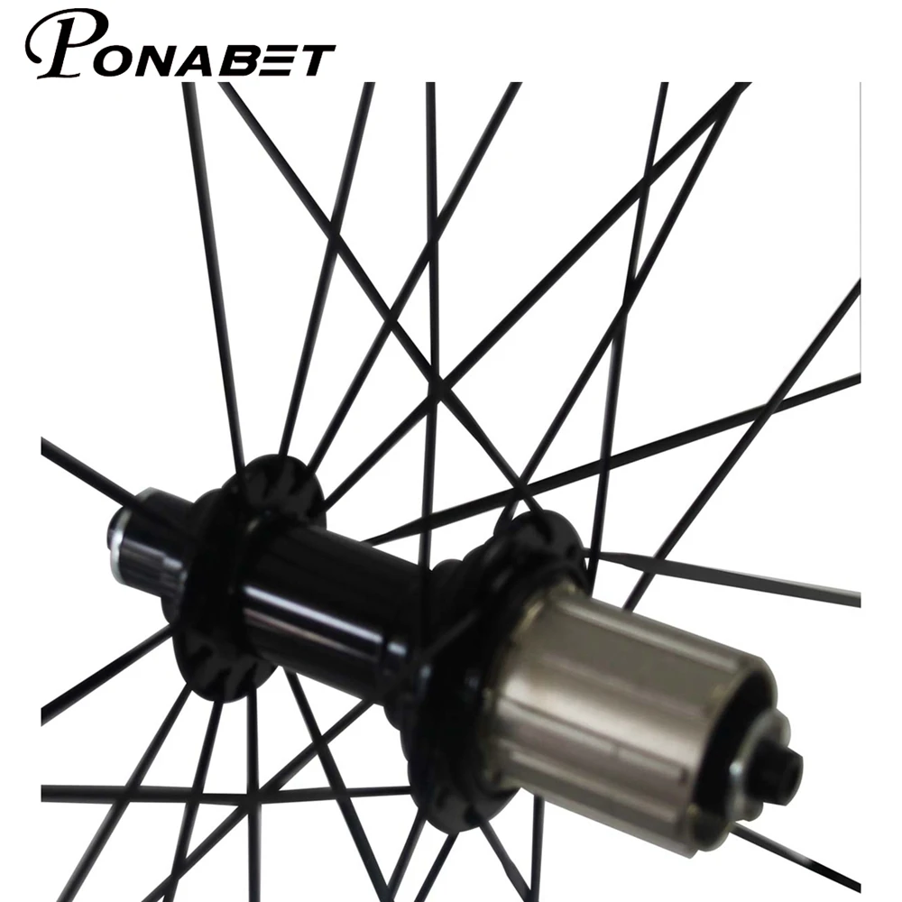 Perfect PONABET Free shipping  23mm width 50mm +88mm tubular wheelset Only 1375g Ultra Light carbon wheels 4