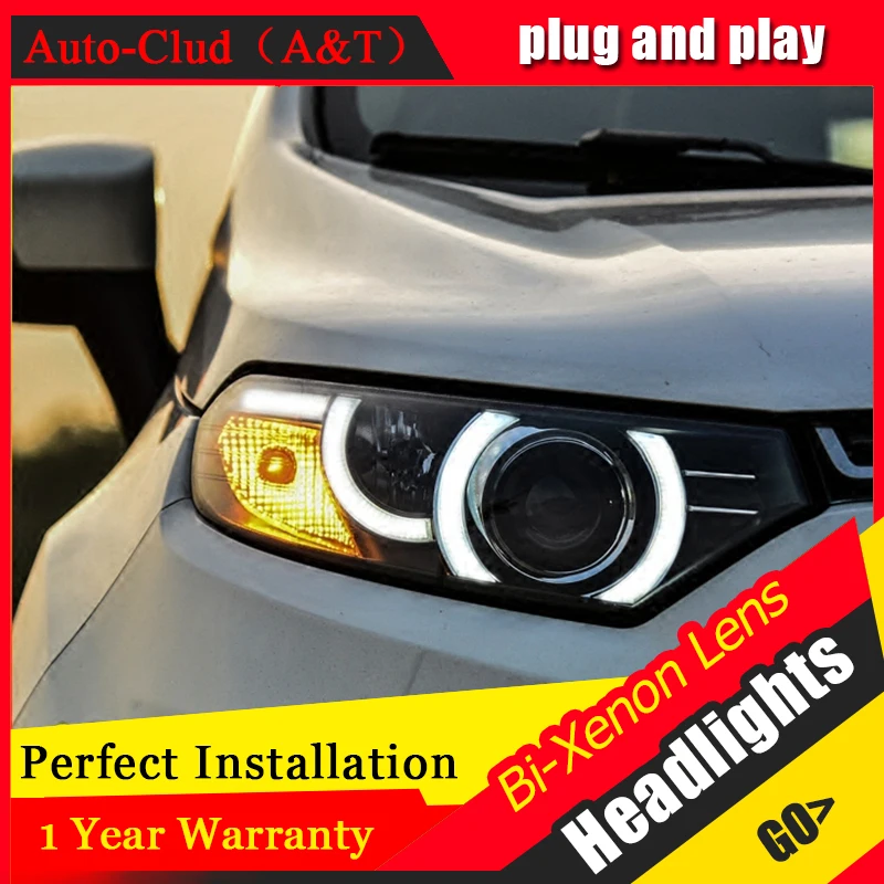 Car Styling For Ford EcoSport led headlights For EcoSport head lamp