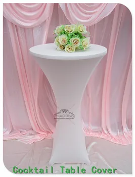 

31 Colors Lycra/Spandex Cocktail Table Cover/Tablecloth for Wedding/Hotel/Banquet/Party decor&textile-Factory direct sales
